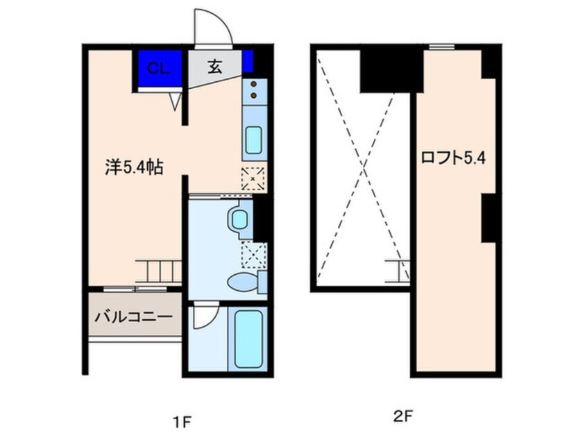 間取図 Ａｏ　ｈａｕｏｌｉ　城東