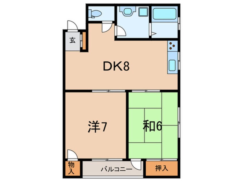 間取図 ハイツ井上（302）