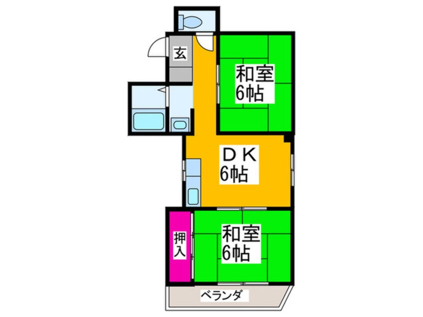 間取図 グレース東雲