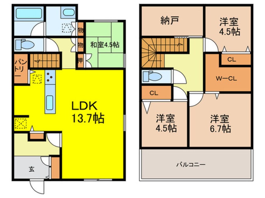 間取図 南春日丘６丁目戸建