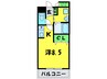 リ－ヴァ神石 1Rの間取り