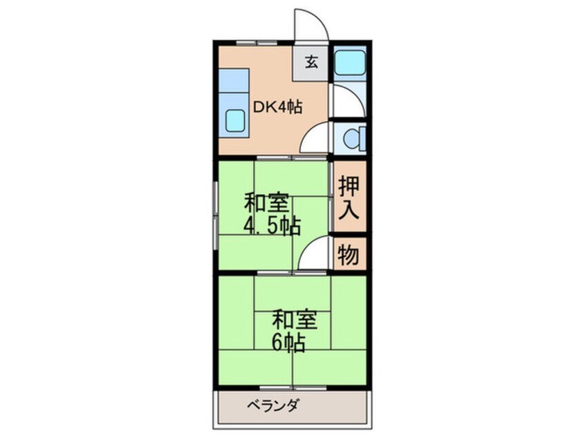 間取図 住吉清川マンション