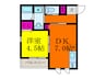 フローリッシュ正雀本町 1DKの間取り