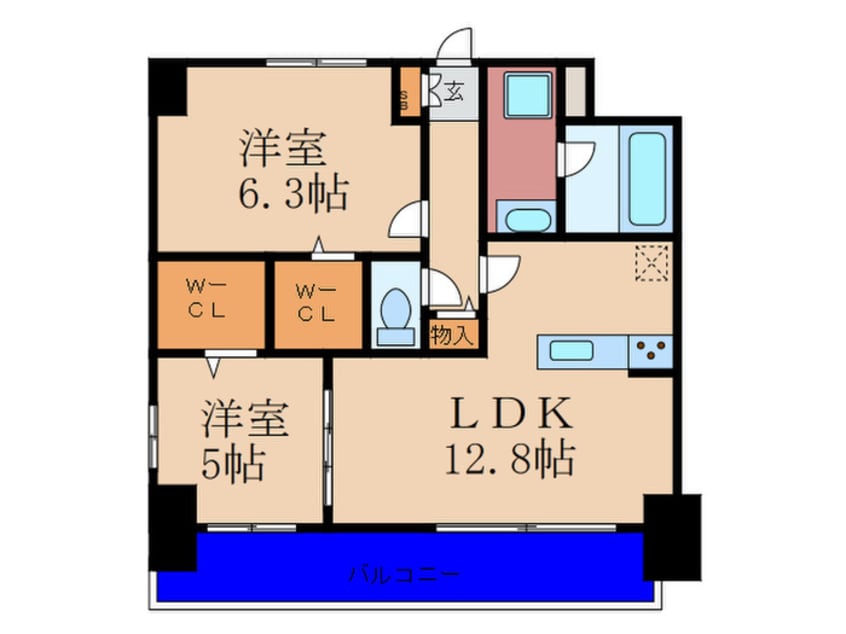 間取図 ハナミズキ福島