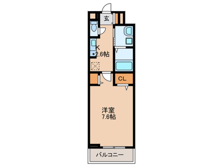 間取図 深野5丁目アパートWEST