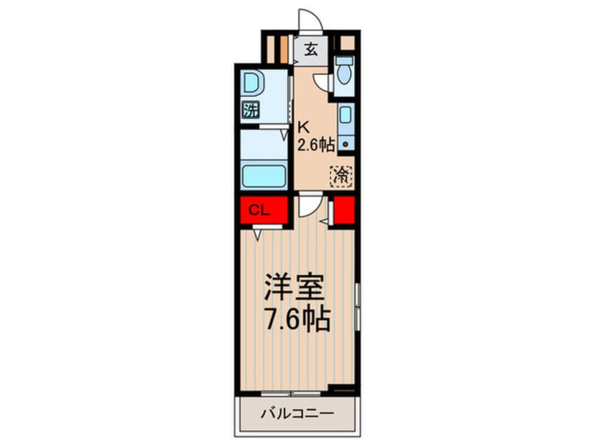間取図 シャルモン深野ｗｅｓｔ