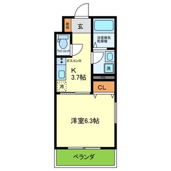 間取図 PROSPER COURT 緑橋