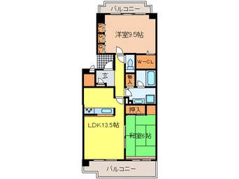 間取図 ジオ緑地公園３番館(707)