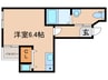 ブリエ西大路 1Rの間取り