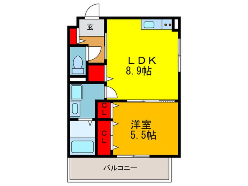 間取図 クリエオ－レ下島町
