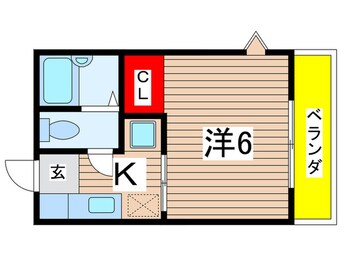 間取図 フォ－ブル嵯峨