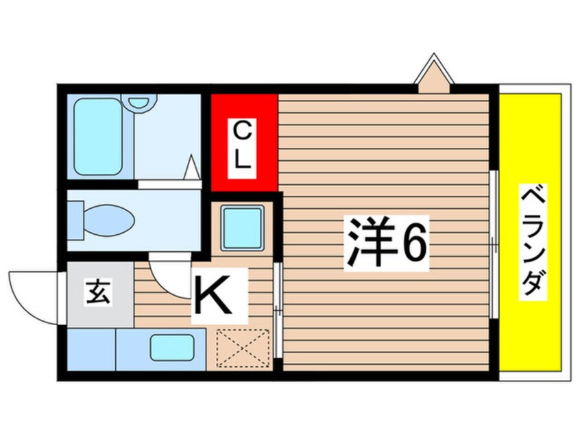 間取図 フォ－ブル嵯峨