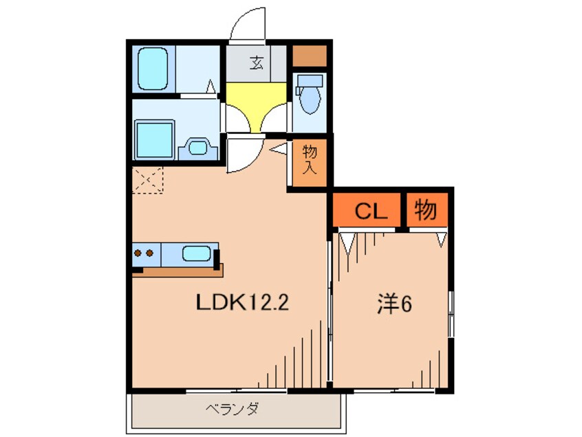 間取図 フォレストコ－ト逆瀬川