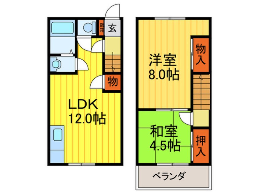 間取図 グリ－ンハイツ