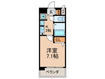 間取図 プレサンス京都神宮道(307)