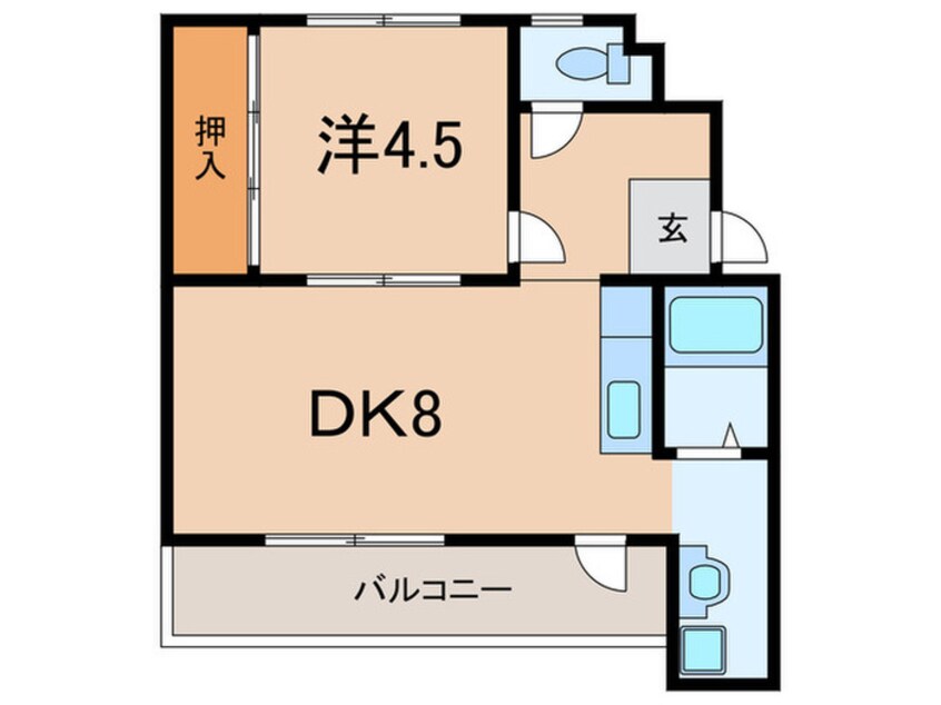 間取図 ドミールサニー緑町１号棟