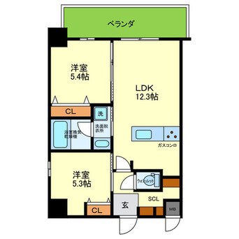 間取図 ブループラス針中野