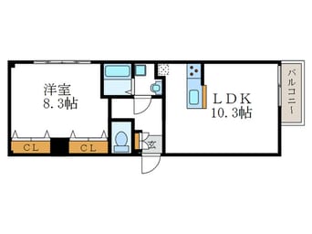 間取図 アクール桂