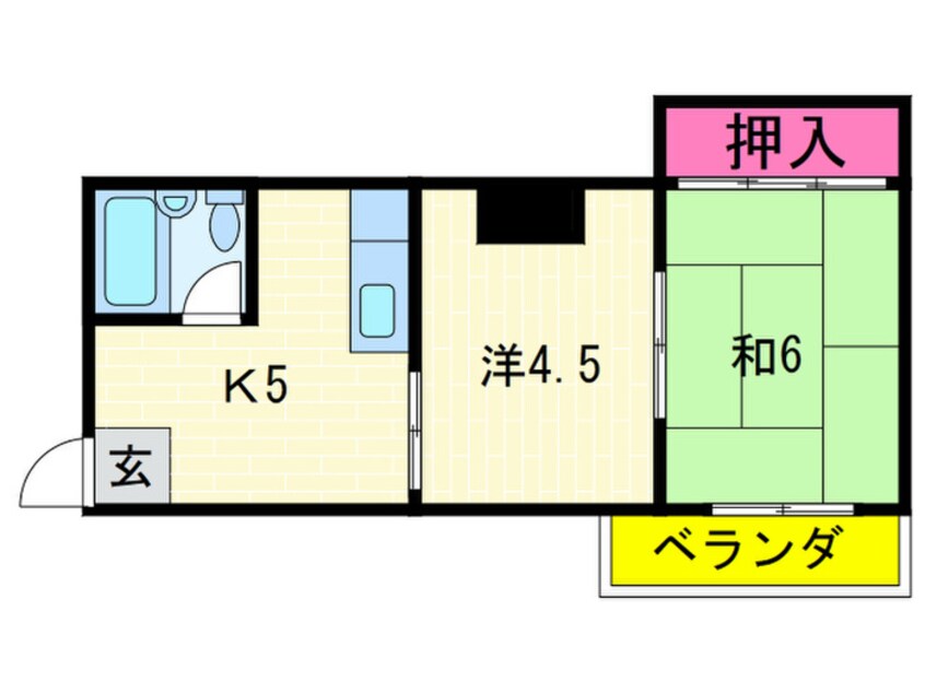 間取図 ドムール大倉