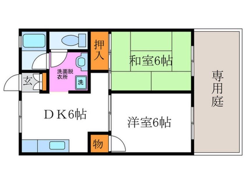 間取図 パレーシャル松田