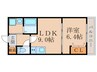 ネクスト伏見 1LDKの間取り
