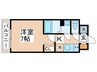 S-RESIDENCE福島玉川Deux 1Kの間取り