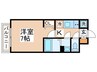 S-RESIDENCE福島玉川Deux 1Kの間取り