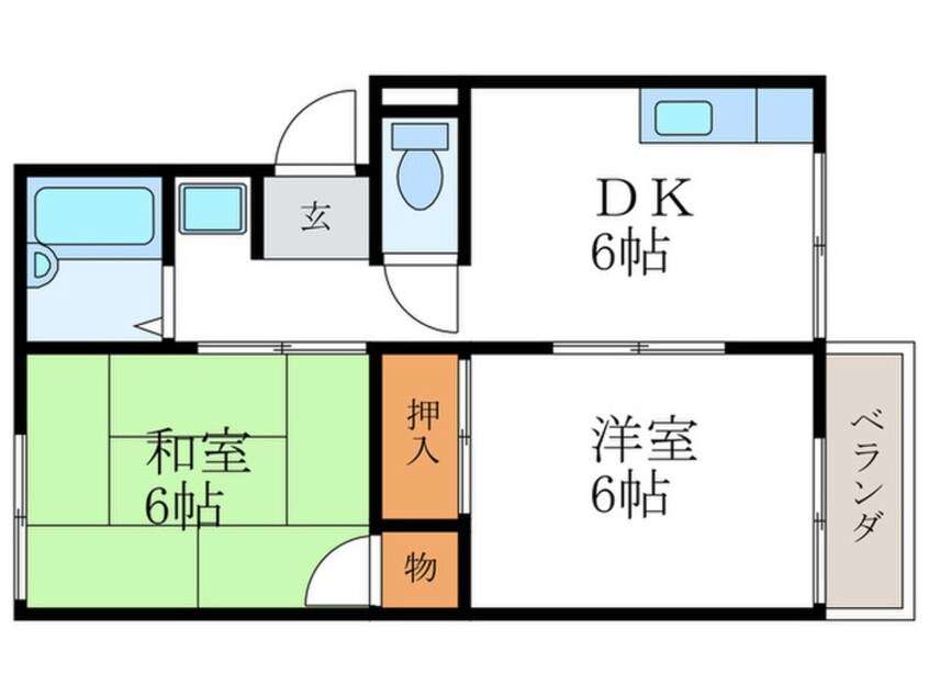 間取図 セジュール笹川