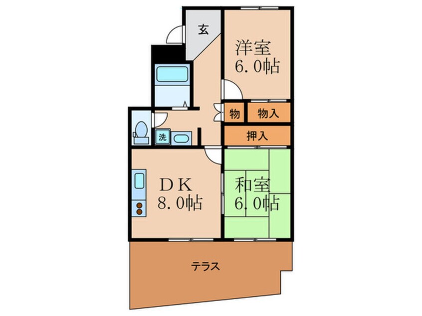 間取図 京阪四ノ宮アバンギャルド