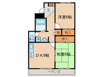 間取図 京阪四ノ宮アバンギャルド