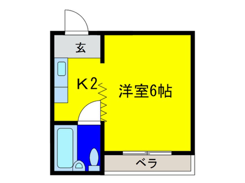 間取図 ミタカホ－ム７番（コ－ポ西脇）