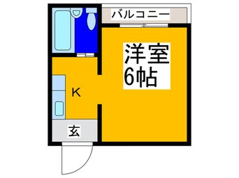 間取図 ミタカホ－ム７番（コ－ポ西脇）