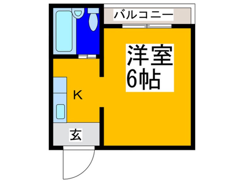 間取図 ミタカホ－ム７番（コ－ポ西脇）