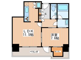 間取図 朝日ﾌﾟﾗｻﾞｱﾙﾃｨﾏﾀﾜ-ｽﾞ(503)