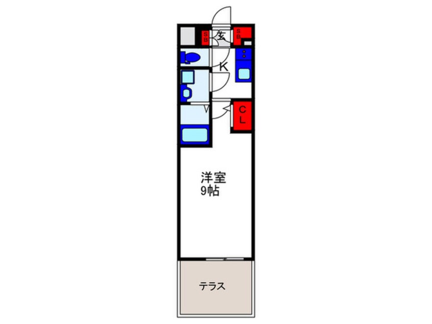 間取図 ﾌｧｰｽﾄﾌｨｵｰﾚ蛍池ｸﾞﾗﾝﾚｼﾞﾃﾞﾝｽ(106)