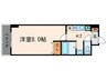 Eau de Vie 烏丸通 1Kの間取り