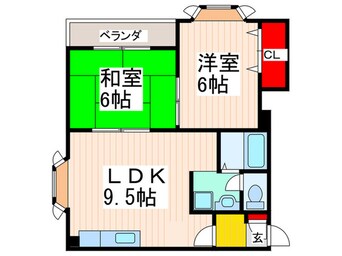 間取図 ディオメゾンショウエイＢ