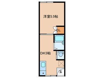 間取図 西原コーポ