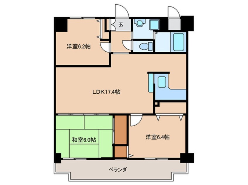 間取図 サンパティックぜん