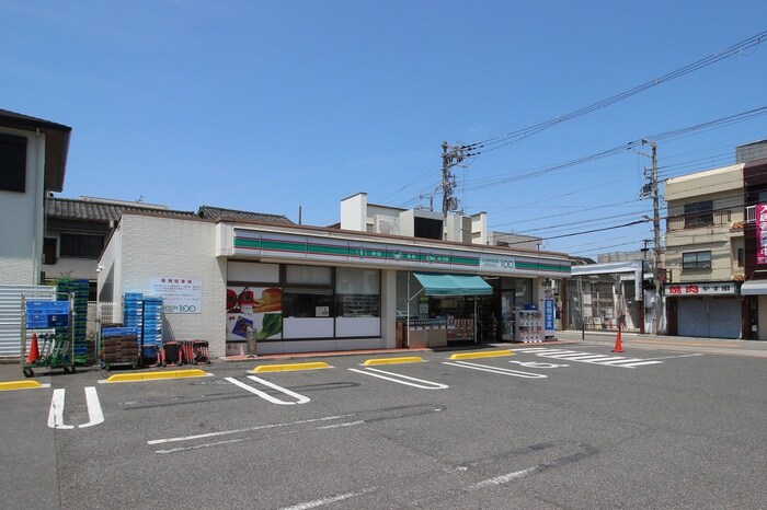 ローソンストア100 東住吉湯里店(コンビニ)まで260m コ－ポ愛
