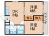 マンションマウンテン御崎 2DKの間取り