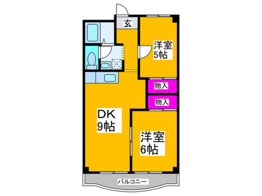 間取図 ｺﾄﾌﾞｷﾏﾝｼｮﾝ１号館中百舌鳥