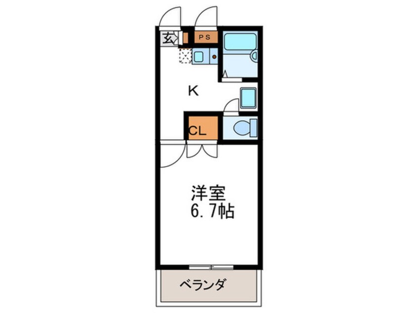 間取図 プレジール笹川