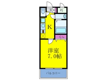 間取図 ル・クレ－ル中崎