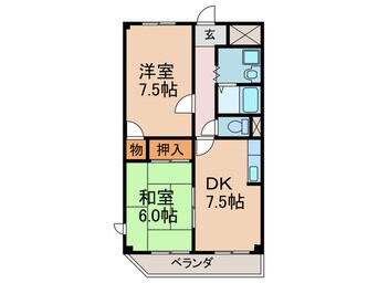 間取図 エバ－グリ－ン