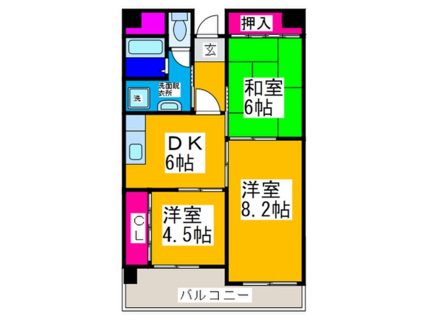 間取図 ユーネスト浅野