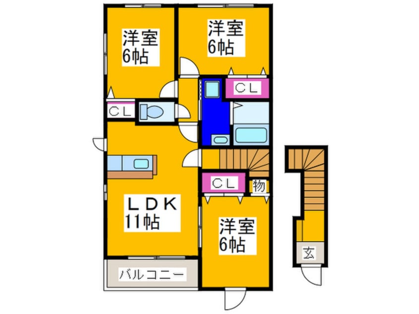 間取図 フェリ－チェ太子