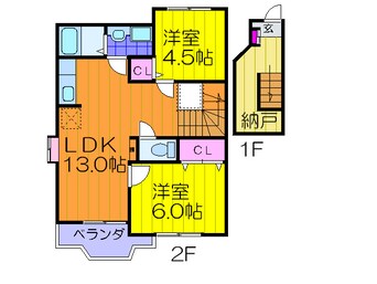 間取図 クイーンズ ゆり