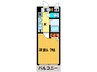 ｴｽﾃﾑｺ-ﾄ京都駅前KOTO(406) 1Kの間取り