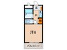 ホームＡＳ 1Kの間取り